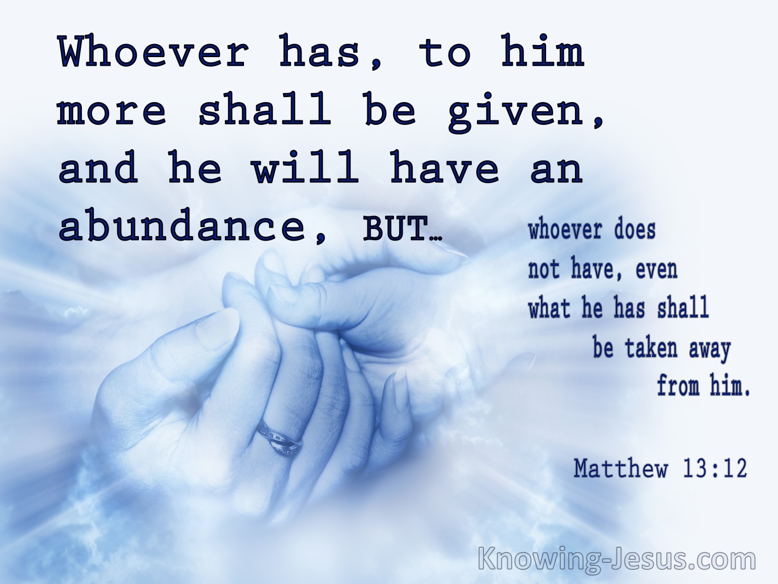 What Does Matthew 13:12 Mean?